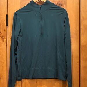 Lululemon Teal Long Sleeve Quarter-Zip pullover